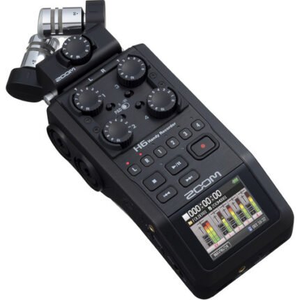 Zoom H6   6-Track Portable Handy Recorder with Single Mic Capsule (Black)